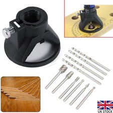 Dremel Rotary Multi Tool Cutting Guide Attachment Kit HSS Router Drill Bit Set