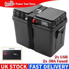 Trolling Motor Battery Power Box, 12V 60A fused output, 2xUSB, 2x12V Sockets New