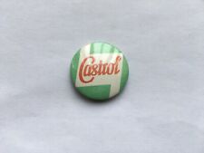 C1950s VINTAGE CASTROL OIL COMPANY PROMOTIONAL TIN PIN BADGE