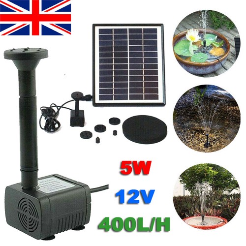 Solar panel powered water - powered,