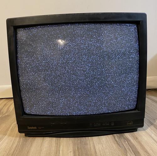 Vtg symphonic t19wf crt tv - symphonic,