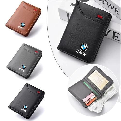 Bmw men leather wallet - bmw,