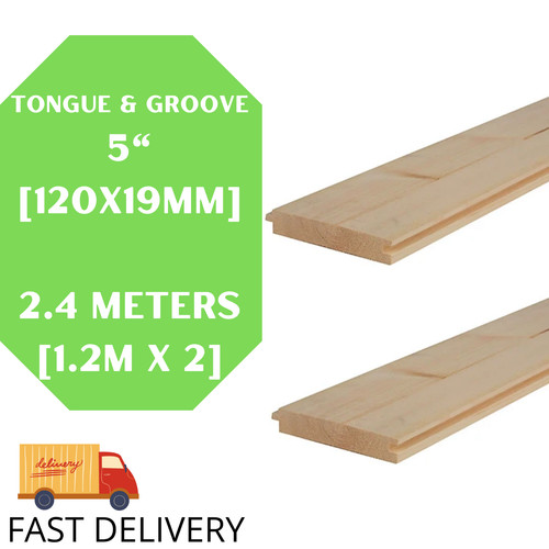 Tongue groove 1m x - 5",