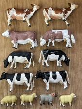 BRITAINS & SIKU FARM ANIMAL FIGURE LOT x 12 COWS AND SHEEP