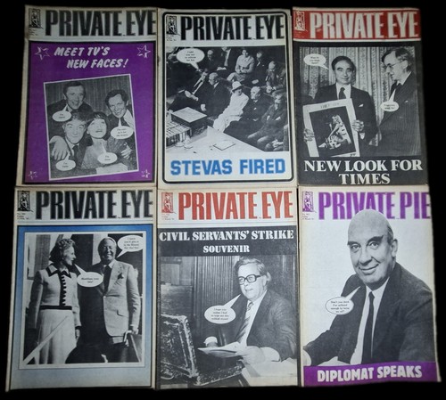 Private eye magazine - magazine, x6