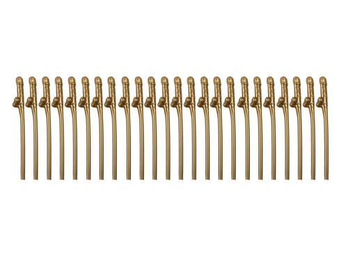 Gold willy straws reusabl - gold,