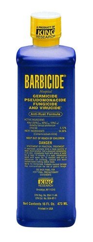 Barbicide disinfectant - barbicide,