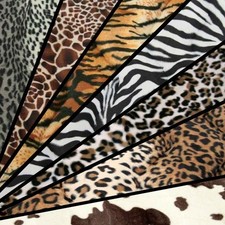 Animal Pony Skin Faux Fur Fabric Fire Retardant Craft Hobby Material Soft Touch