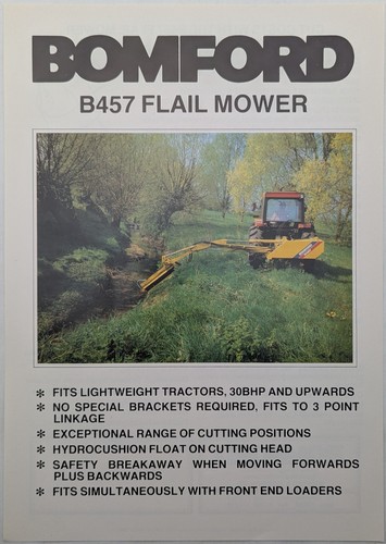 Original bomford b457 flail - original,