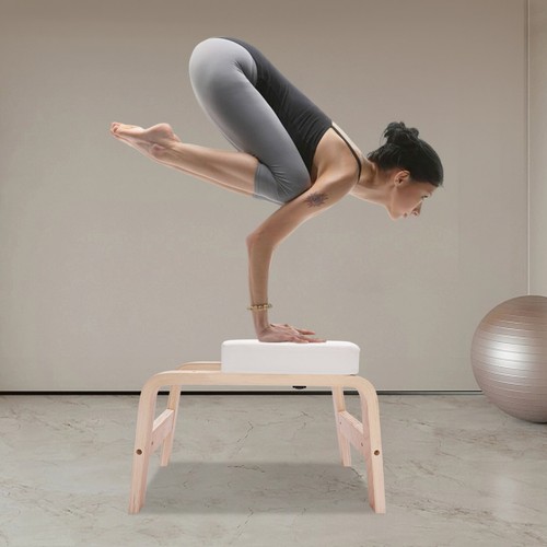 White modern yoga - modern, headstand