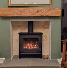 SOLID OAK FIREPLACE MANTEL BEAM MANTELPIECE Wood Lintel Log Burner Mantle Shelf