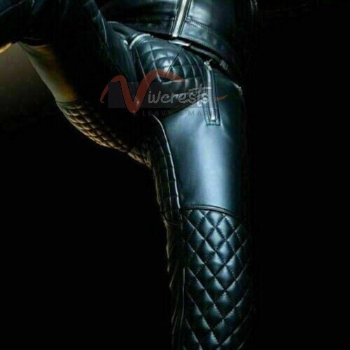 Men real leather pant - men's, punk