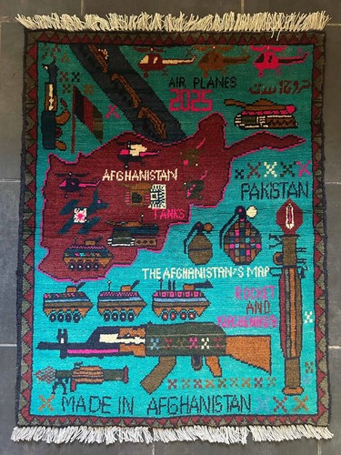 Authentic afghan war rug - afghan,