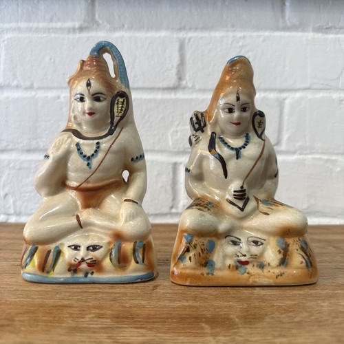 Two vintage pottery figures - two,