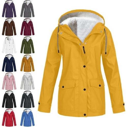 Women fleece parka hooded - fleece,