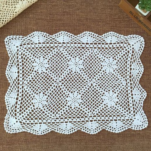 16x24 vintage hand crochet - 16x24",