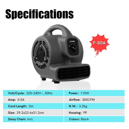 Xpower 80a black - p-80a, mighty