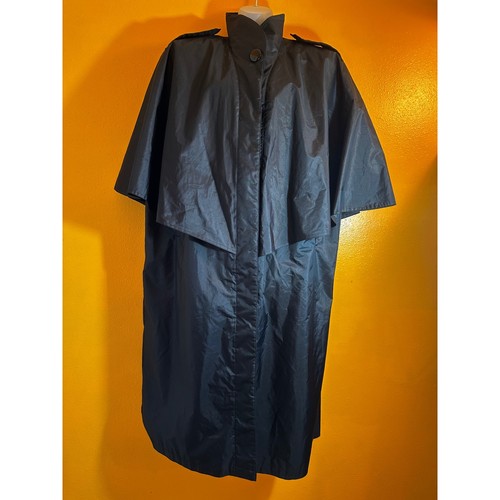 Vintage black cape raincoat - vintage,