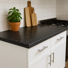Black Granite Laminate kitchen Oasis worktop 1m x 600mm x 28mm