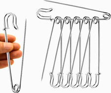6 Pcs 4-Inch Large Safety Pins