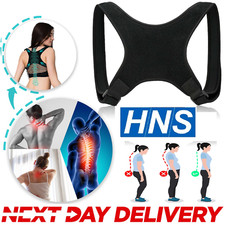 Posture Corrector Body Brace Bad Back Lumbar Shoulder Support Belt Women Men UK