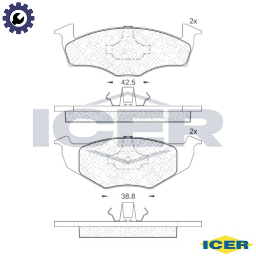 Brake pad set disc - pad,