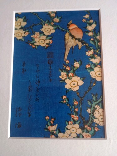Hokusai bullfinch and weeping - bullfinch,