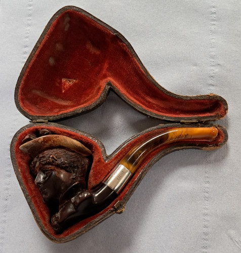 Antique ladies carved - antique, pipe
