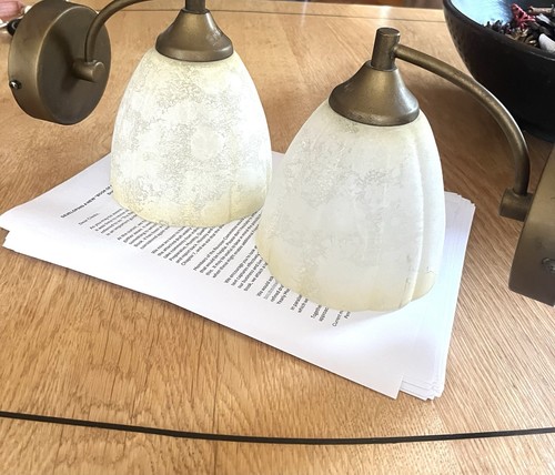 Brass and smoked - brass, sconces