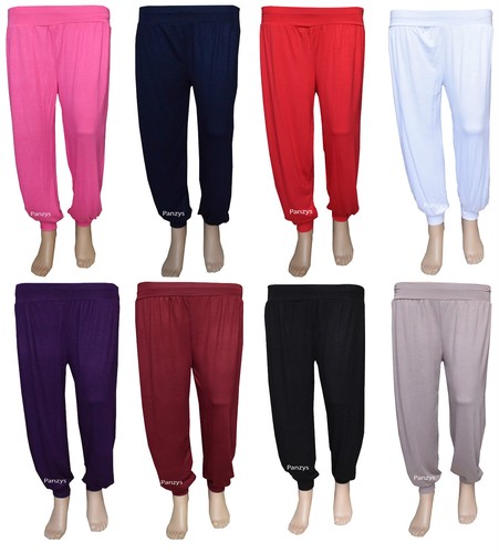 Girls black hareem trouser - black,
