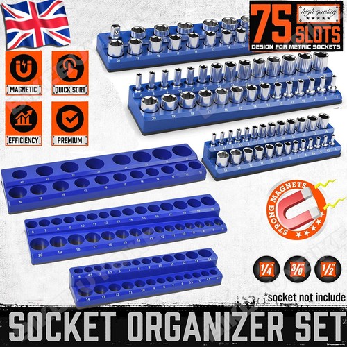 Magnetic socket organizer - magnetic,