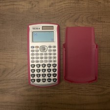 TEXET Albert EV-S PINK Solar Scientific Calculator Dual Power Solar NM Condition