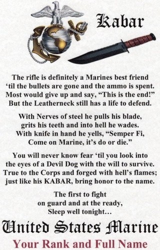 Kabar marine corps - marine,