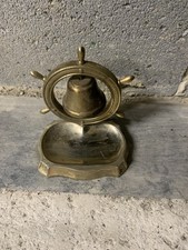 Vintage Brass Ships Wheel with