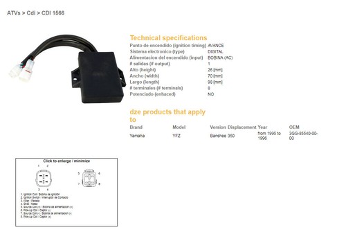 Ignition module dze - module, cdi