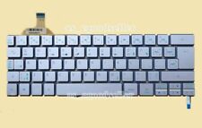 for ACER Aspire S7-391 S7-392 Keyboard Canadian French Silver, Backlit, No Frame