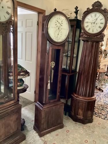 19th mahogany regulator - c,