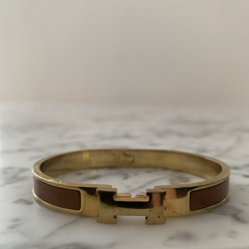 Hermés clic bracelet yellow - hermés, h