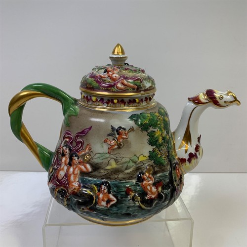Antique rare capodimonte pot - rare,