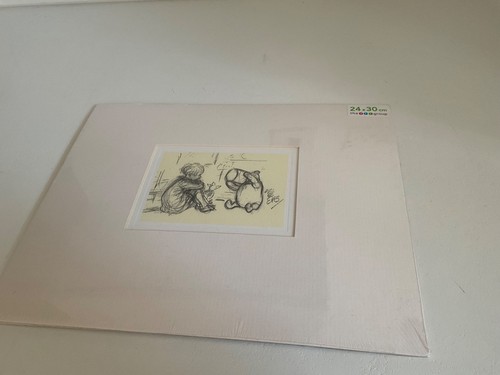 Winnie the pooh sketch mounted - the,