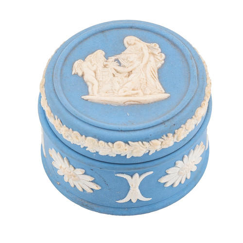 England jasperware box cover - box,