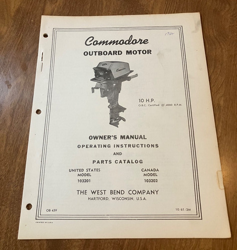 Ob459 1961 vintage commodore - ob459,