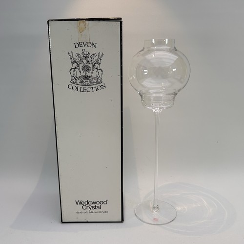 Vtg wedgwood crystal hurricane - crystal,