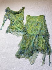 Rene Derhy Green Blue Paisley