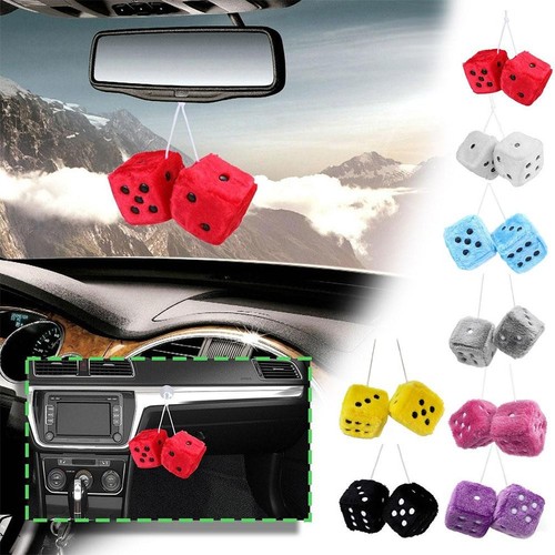 Soft fluffy furry dice - furry,