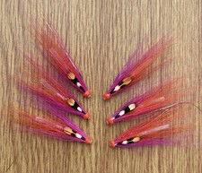 3 x Orange & Magenta Salmon