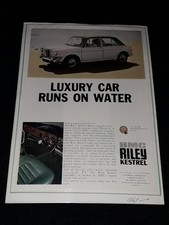 1967 BMC RILEY KESTREL 1300 - Original Card Mounted Magazine Advert