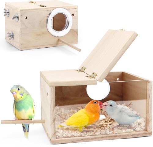 Wooden parakeet nesting - wooden,