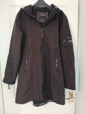 Ilse Jacobsen Women's Raincoat Size 40, Off-Black, In Very Good Condition
