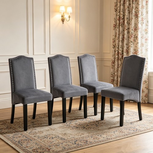 Grey luxury velvet - , dining